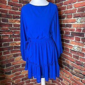 Elegant Blue Women's Dress